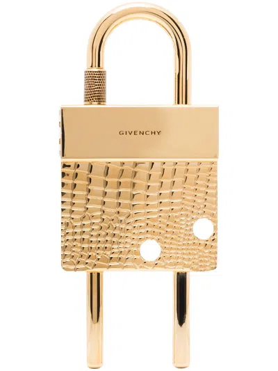 Givenchy Crocodile-effect Padlock In Neutral