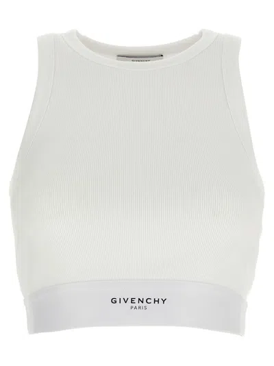 Givenchy Crop Tank Top In White
