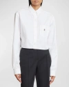 Givenchy 4g Cropped Shirt In White
