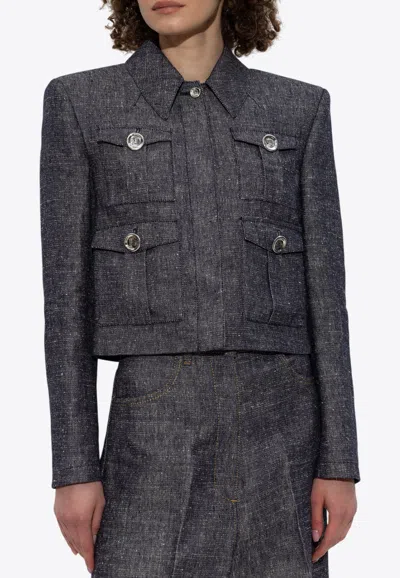 GIVENCHY CROPPED BUTTONED JACKET