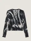 Givenchy Cropped Cardigan In Animal Jacquard Viscose In Multi