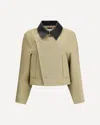 Givenchy Women Cropped Cotton And Wool Caban In Neutral