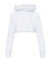 Givenchy Cropped Cotton Hoodie In White