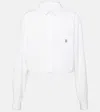 GIVENCHY CROPPED COTTON POPLIN SHIRT