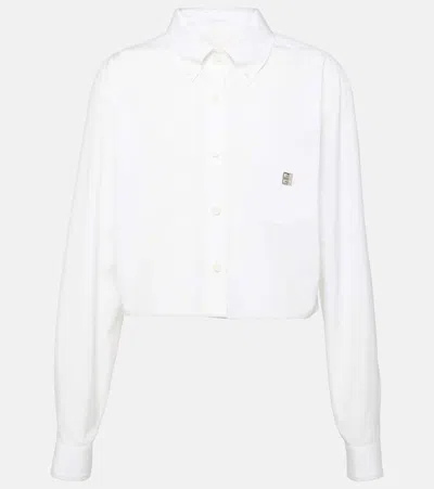 Givenchy 4g Cropped Shirt In White