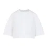 Givenchy Cropped Cotton Shirt With Button Closures In White