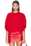 Givenchy Signature 4g Motif Crew Neck Sweater In Red