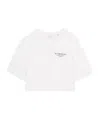 Givenchy Cropped Crewneck Tshirt In White