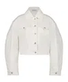 Givenchy Cropped Denim Jacket In White