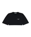 Givenchy Cropped Fit T-shirt In Cotton With  Stamp Print