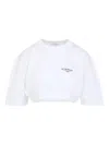 Givenchy Cropped Fit T-shirt In Cotton With Stamp Print Clothing