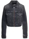 Givenchy Cropped Fitted Denim In Black