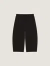 Givenchy Cropped Jogger Pants In Fleece With  Patch In Black