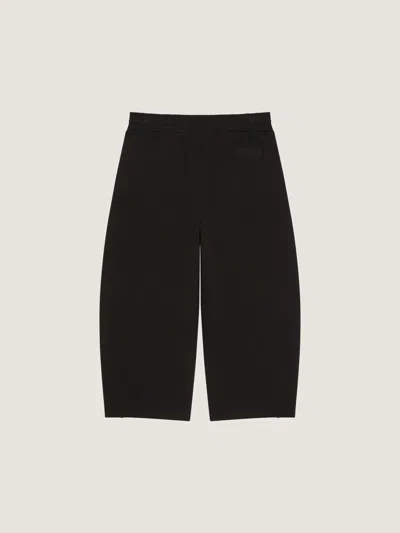 Givenchy Cropped Jogger Pants In Fleece With  Patch In Black