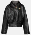 Givenchy Blouson En Nappa Avec Col Ajustable In Schwarz