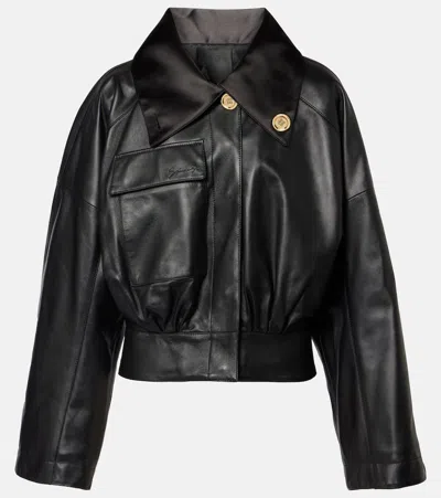 GIVENCHY CROPPED LEATHER JACKET