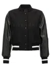 GIVENCHY CROPPED LOGO BOMBER JACKET CASUAL JACKETS, PARKA WHITE/BLACK