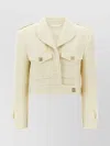 Givenchy White Jacket With Logo 4g Detail On The Buttons In Wool Blend Woman