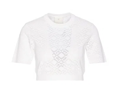 Givenchy Cropped Monogram Top In White