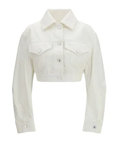 GIVENCHY GIVENCHY CROPPED OPENED-BACK DENIM JACKET