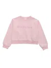GIVENCHY CROPPED PINK SWEATSHIRT