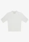 Givenchy Cropped Polo T-shirt In White