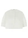 Givenchy Cropped Cotton Shirt With Button Closures In White