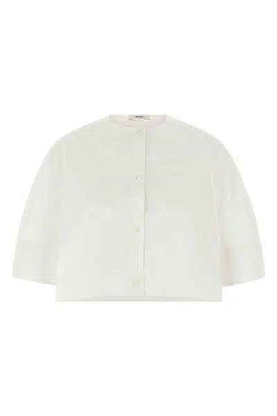 Givenchy Cropped Shirt In White