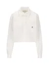Givenchy Cropped Mini Shirt In White