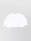Givenchy Cropped Fit T-shirt In Cotton With Stamp Print Clothing In White