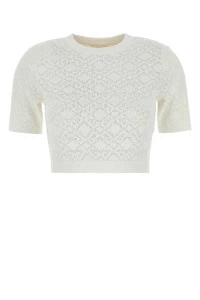 GIVENCHY MAGLIONE IN MISTO VISCOSA BIANCA DONNA