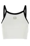 Givenchy Cropped Spaghetti Strap Tank Top Bw70epg1y0 100 In White