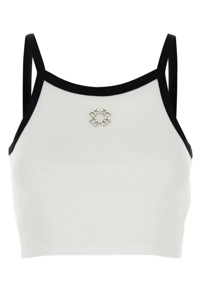 Givenchy Cropped Spaghetti Strap Tank Top Bw70epg1y0 100