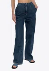 Givenchy Cropped Straight-leg Jeans In Blue