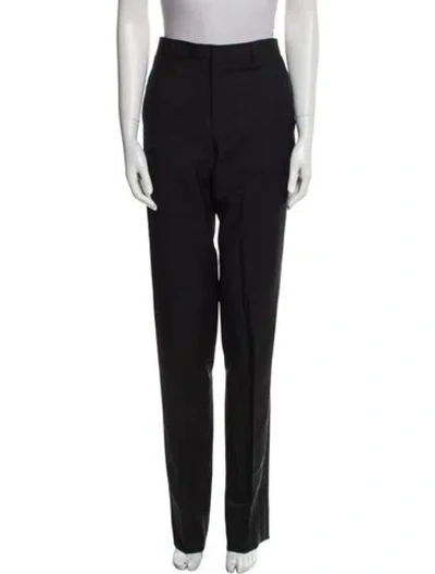 Pre-owned Givenchy Cropped Straight Leg Pants In Black