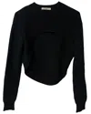 Givenchy Cropped Sweater In Black