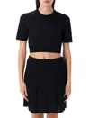 Givenchy Cropped Sweater In Monogram 72 Jacquard In Black