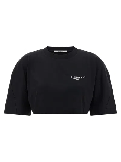 Givenchy Cropped T Shirt In Black