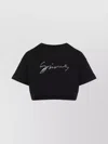 Givenchy Signature Logo Cropped T-shirt