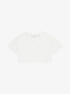 GIVENCHY CROPPED T-SHIRT IN 4G COTTON TOWELLING
