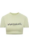 Givenchy Logo-printed Crewneck T-shirt In Green