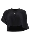 GIVENCHY CROPPED T-SHIRT T-SHIRTS BLACK