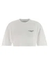 Givenchy Cropped T-shirt With Logo Print In White