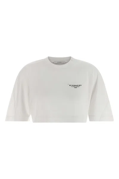 Givenchy Women Cropped T-shirt In White