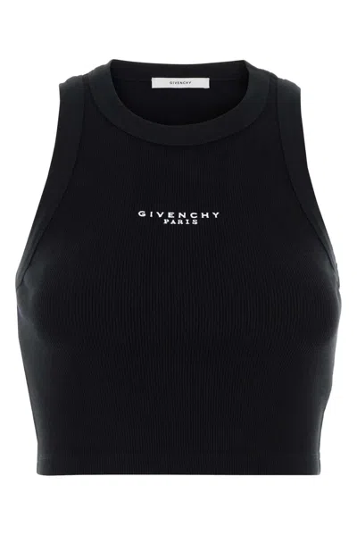 Givenchy Cropped Tank Top In Blue