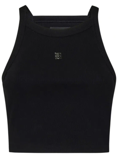 Givenchy Cropped Tank Top In Black