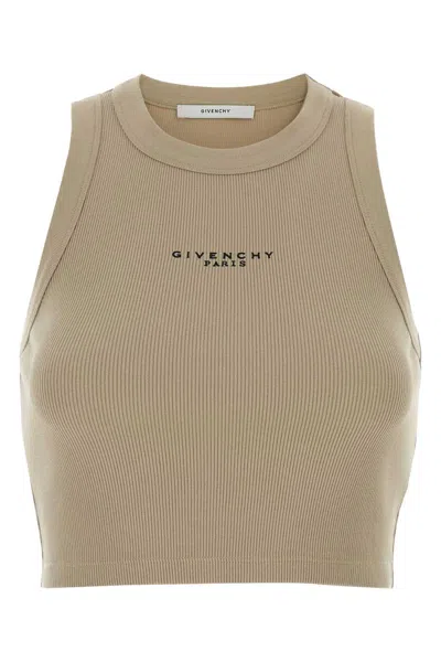 Givenchy Cropped Tank Top In Neutral