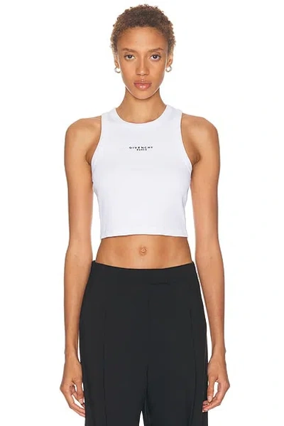 Givenchy Cropped Tank Top In White