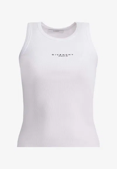 Givenchy Cropped Tank Top In White