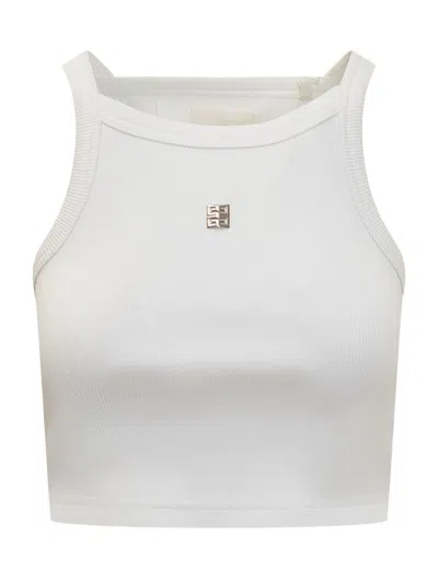 Givenchy Cropped Tank Top In White